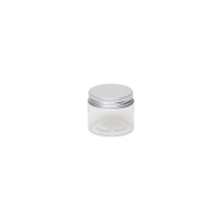 PET boîte pourvue d’un coucervle à vis en aluminium (50 ml.)